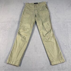 Lucky Brand Women’s Green Cargo Pants, Straight Legs, size 0/25